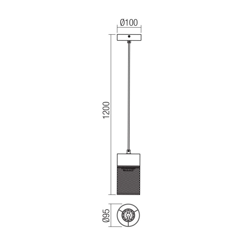 Redo 01-3141 - Пендел STEM 1xE27/42W/230V