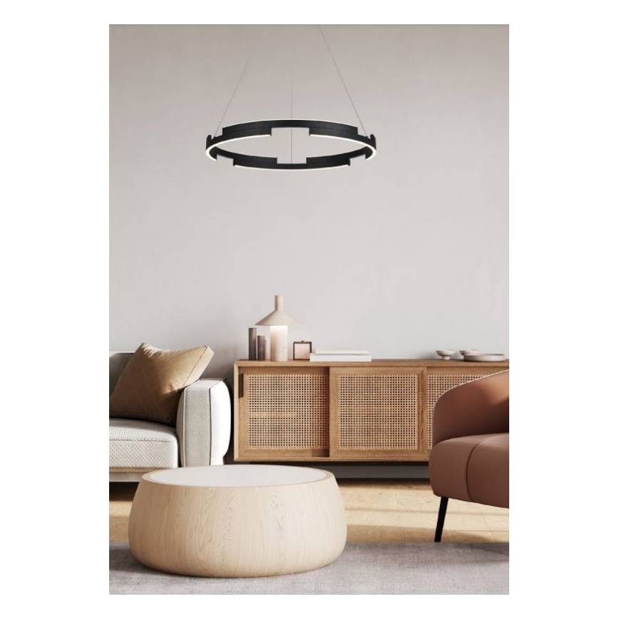 Redo 01-3173 - LED Димируем пендел CASTLE LED/36W/230V черен