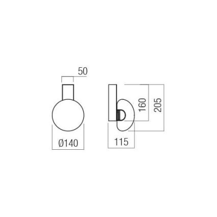 Redo 01-3239 - LED аплик SINCLAIR LED/6,5W/230V CRI 93 IP21 златист