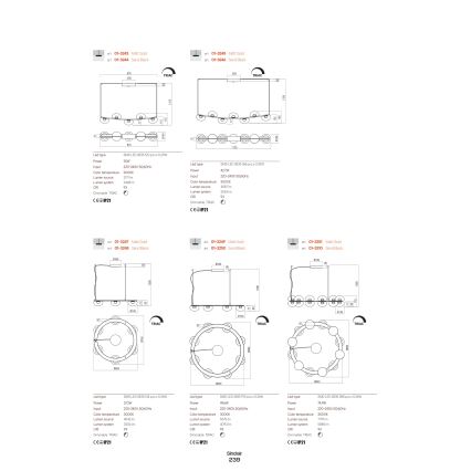 Redo 01-3240 - LED аплик SINCLAIR LED/6,5W/230V CRI 93 IP21 черен