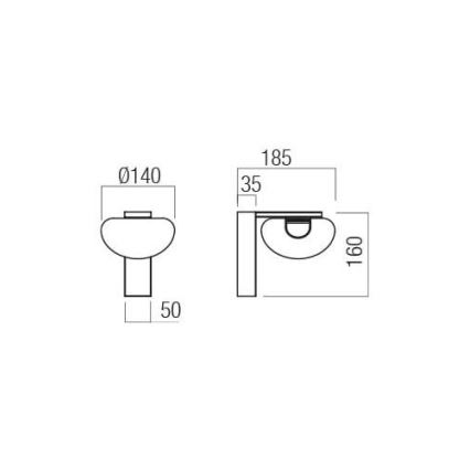 Redo 01-3241 - LED аплик SINCLAIR LED/6,5W/230V CRI 93 IP21 златист