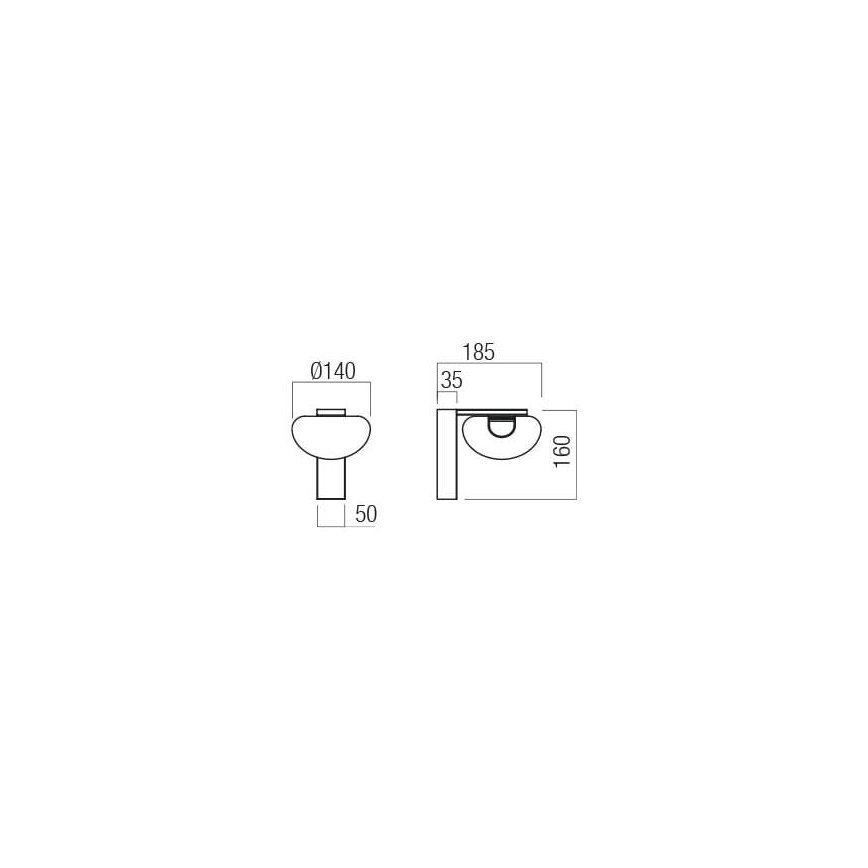 Redo 01-3242 - LED аплик SINCLAIR LED/6,5W/230V CRI 93 IP21 черен