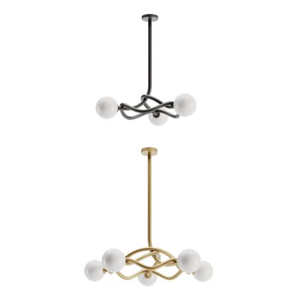 Redo 01-3257 - Полилей на штанга CONFUSIO 3xE14/28W/230V, Ø 76 см, черен