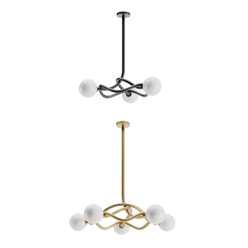 Redo 01-3257 - Полилей на штанга CONFUSIO 3xE14/28W/230V, Ø 76 см, черен