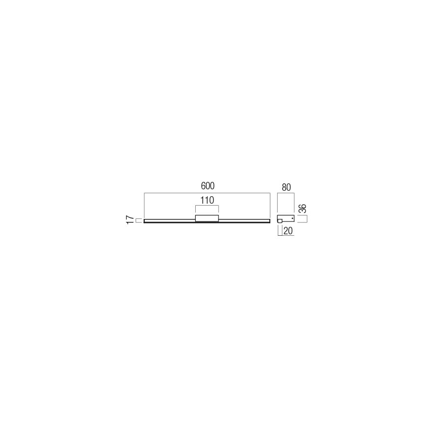 Redo 01-3268 - LED Лампа за огледало в баня ASTON LED/12W/230V 60 см CRI 90 IP44 бял