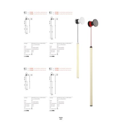 Redo 01-3301 - LED димируема стенна лампа SWING LED/9W/230V 3000/4000K CRI 90 бяла