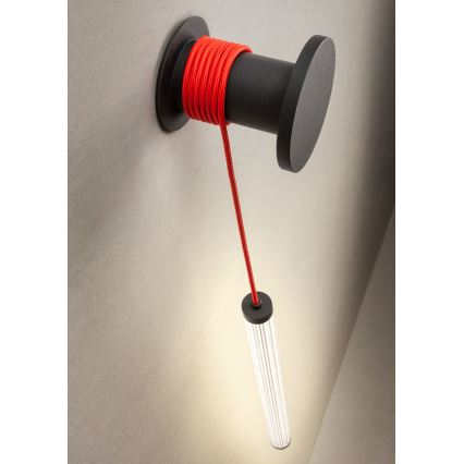 Redo 01-3304 - Димируема LED стенна лампа SWING LED/16W/230V 3000/4000K CRI 90 черна