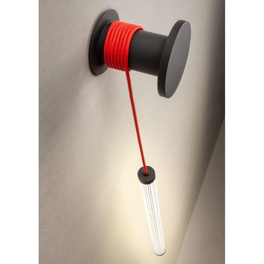 Redo 01-3304 - Димируема LED стенна лампа SWING LED/16W/230V 3000/4000K CRI 90 черна