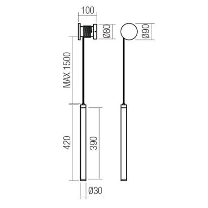 Redo 01-3361 - LED димируема стенна лампа SWING LED/9W/230V 3000/4000K CRI 90 бяла