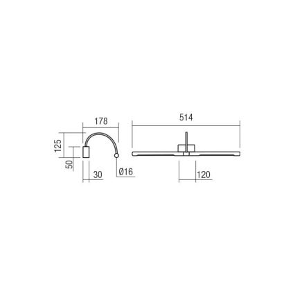 Redo 01-3466 - LED Лампа за картина KENDO LED/11W/230V 51,4 см CRI 92 бял