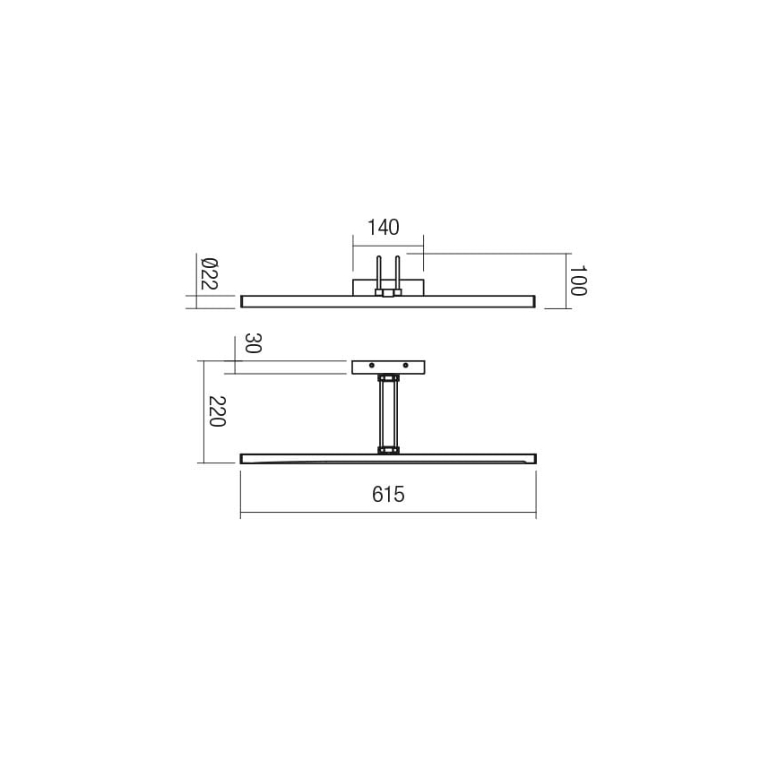 Redo 01-3471 - LED Лампа за картина IKON LED/16,4W/230V 61,5 см CRI 92 черен