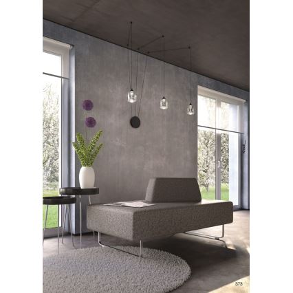 Redo 01-3485 - Димируема LED стенна лампа KHADI 3xLED/5,5W/230V CRI 90 Ø 12 см черна/опушена