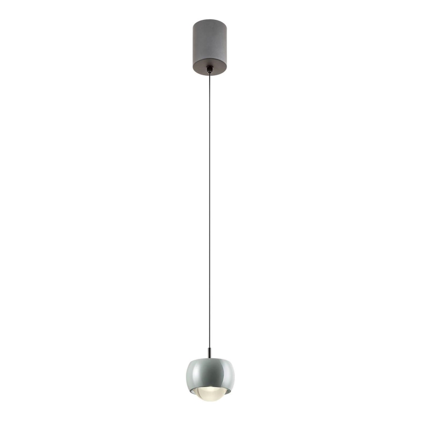 Redo 01-3549 - LED Пендел AVES LED/12W/230V Ø 9,6 см CRI 90 сив