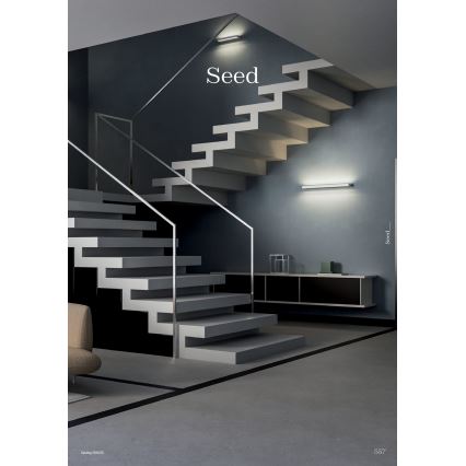 Redo 01-3555 - LED аплик SEED LED/30W/230V черен