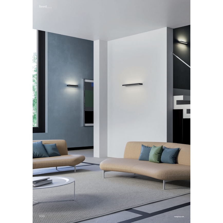 Redo 01-3555 - LED аплик SEED LED/30W/230V черен