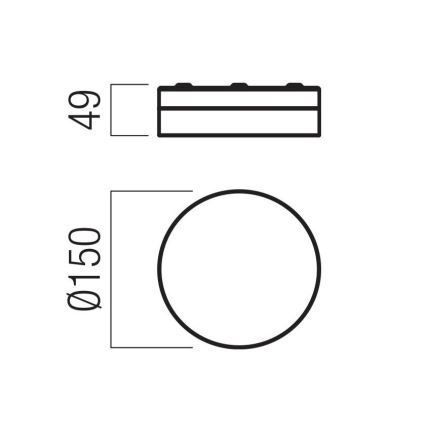Redo 01-3725 - LED Плафон за баня FRISBI LED/8W/230V Ø 15 см CRI 90 IP44 лъскав хром
