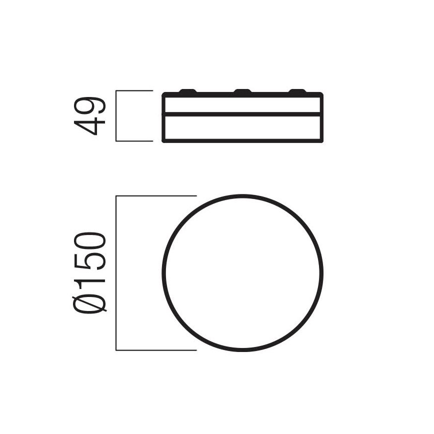 Redo 01-3725 - LED Плафон за баня FRISBI LED/8W/230V Ø 15 см CRI 90 IP44 лъскав хром