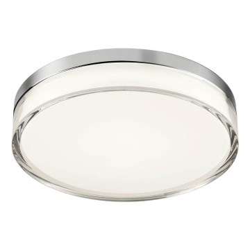 Redo 01-3728 - LED Плафон за баня FRISBI LED/18W/230V Ø 28 см CRI 90 3000/4000K IP44 лъскав хром