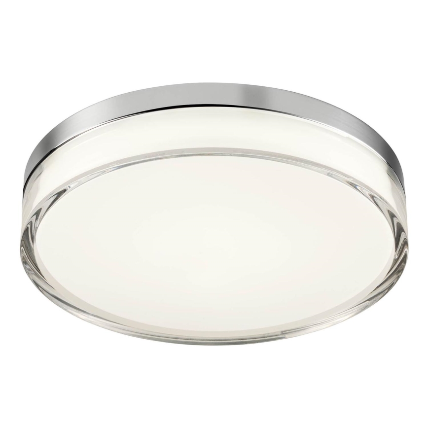 Redo 01-3728 - LED Плафон за баня FRISBI LED/18W/230V Ø 28 см CRI 90 3000/4000K IP44 лъскав хром