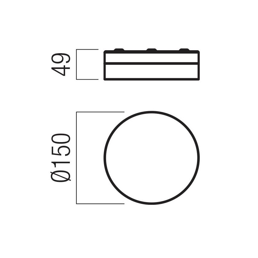 Redo 01-3729 - LED Плафон за баня FRISBI LED/8W/230V Ø 15 см CRI 90 IP44 бял