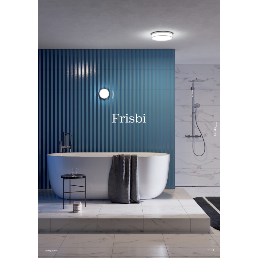 Redo 01-3733 - LED Плафон за баня FRISBI LED/8W/230V Ø 15 см CRI 90 IP44 черен