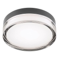 Redo 01-3733 - LED таванно осветително тяло за баня FRISBI LED/8W/230V диаметър 15 см CRI 90 IP44 черно