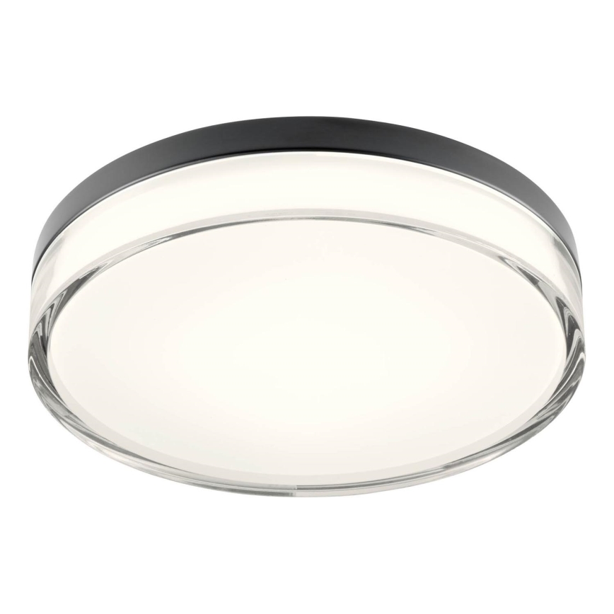 Redo 01-3736 - LED Плафон за баня FRISBI LED/18W/230V Ø 28 см CRI 90 3000/4000K IP44 черен