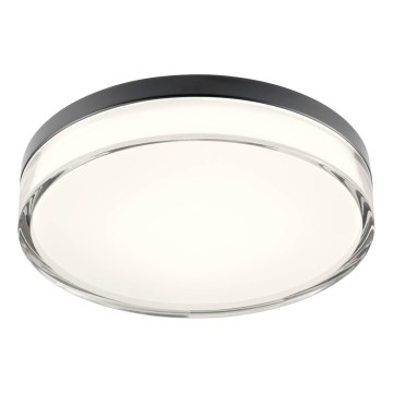 Redo 01-3736 - LED таванно осветително тяло за баня FRISBI LED/18W/230V Ø 28 см CRI 90 3000/4000K IP44 черно