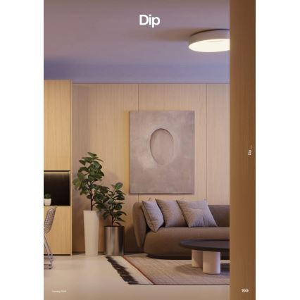 Redo 01-3941 - LED таванно осветително тяло DIP LED/40W/230V 2700/3000/4000/5000/6500K CRI 90 Ø 62,4 см бяло