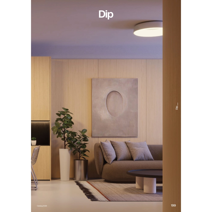 Redo 01-3941 - LED таванно осветително тяло DIP LED/40W/230V 2700/3000/4000/5000/6500K CRI 90 Ø 62,4 см бяло