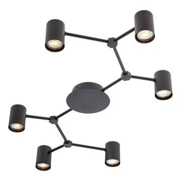 Redo 01-4048 - Спот WEBB 6xGU10/10W/230V черен