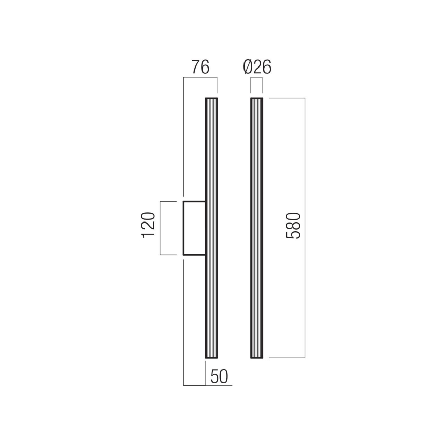 Redo 01-4058 - LED димируемо стенно осветително тяло NIKOS LED/10W/230V CRI 90 златно