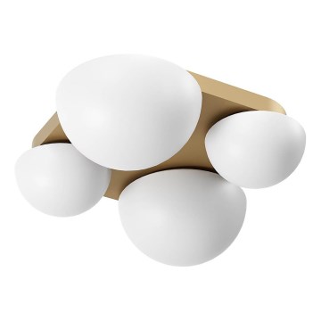 Redo 01-4332 - LED таванно осветително тяло LUMIEN 4xLED/26W/230V 2700/3000K CRI 90 бяло/златно