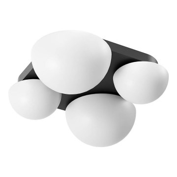 Redo 01-4333 - LED таванно осветително тяло LUMIEN 4xLED/26W/230V 2700/3000K CRI 90 бяло/черно