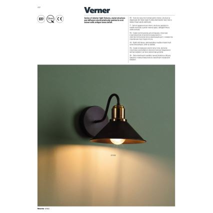 Redo 02-935 - Полилей на въже VERNER 3xE27/42W/230V