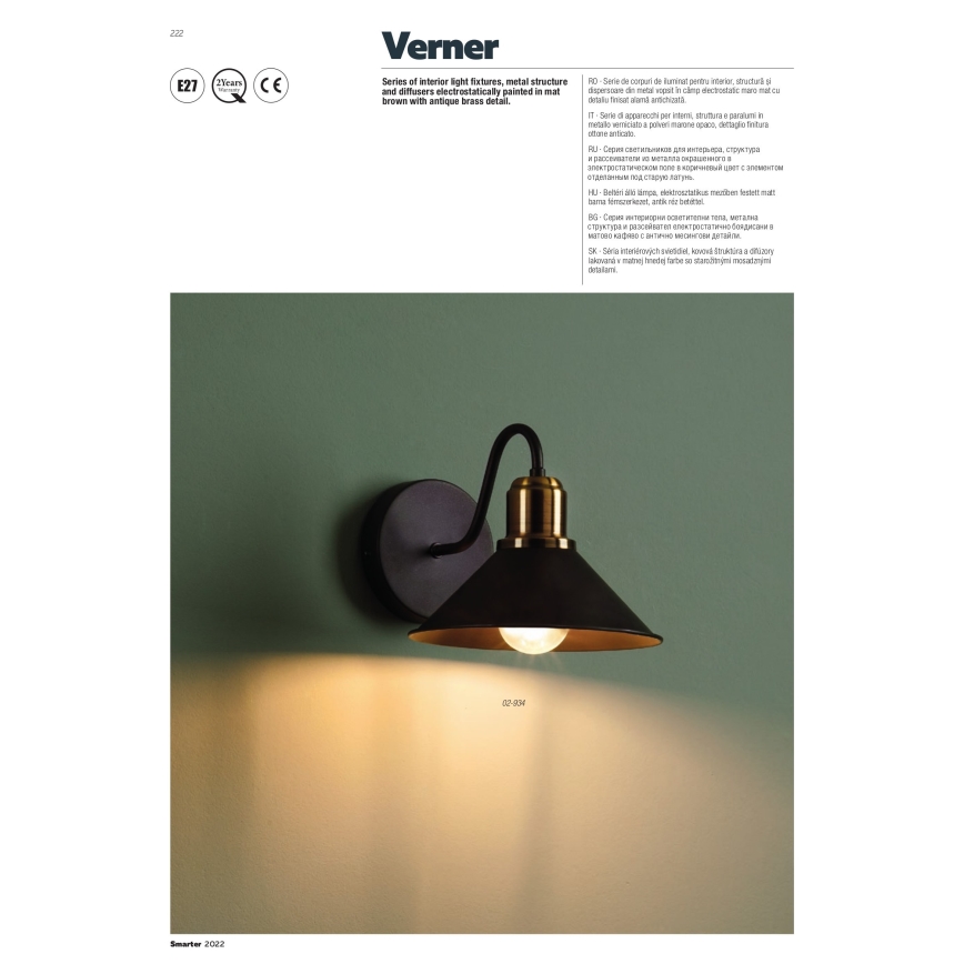 Redo 02-935 - Полилей на въже VERNER 3xE27/42W/230V