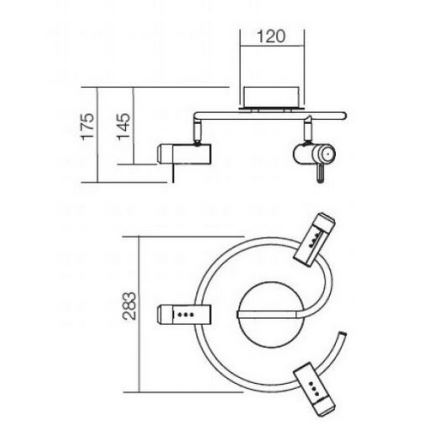 Redo 04-331 - LED точково осветително тяло SLIM 3xLED/4W/230V лъскав хром