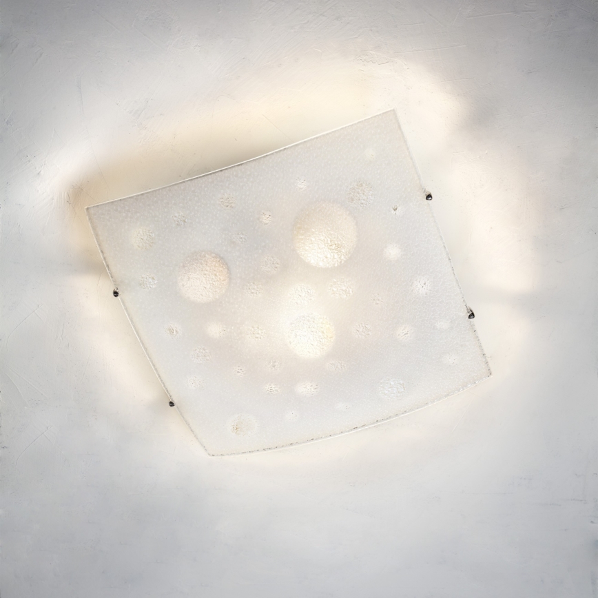 Redo 05-904 - Таванно осветително тяло ISIDE 1xE27/42W/230V 30x30 см прозрачно