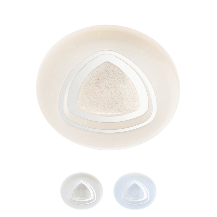 Redo 05-919 - Димируем плафон GALAX LED/48W/230V 3000–6500K Wi-Fi Tuya, Ø 48 см, бял + дистанционно управление