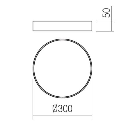 Redo 05-928 - LED Лампа KNOB LED/24W/230V 3000K-6500K 30 см бяла