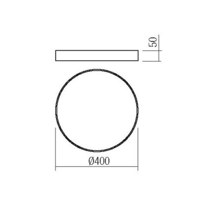 Redo 05-932 - LED Лампа KNOB LED/36W/230V 3000K-6500K 40 см златиста