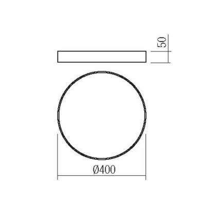 Redo 05-933 - LED Лампа KNOB LED/36W/230V 3000K-6500K 40 см черна