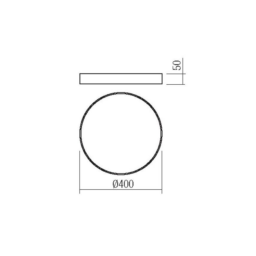 Redo 05-933 - LED Лампа KNOB LED/36W/230V 3000K-6500K 40 см черна
