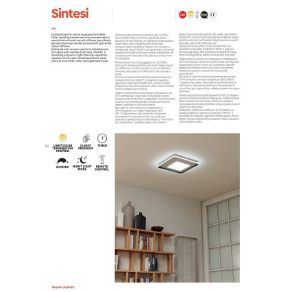 Redo 05-959 - LED Димируем плафон SINTESI LED/45W/230V Ø 45 см 3000-6000K + дистанционно управление