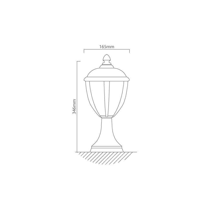 Redo 2604-3K BL - LED Екстериорна лампа UNITE LED/6,5W/230V IP44