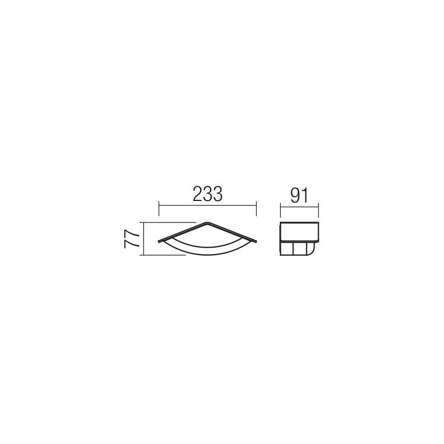 Redo 90001 - LED Екстериорна Стенна лампа CHALET 1xLED/8W/230V IP54