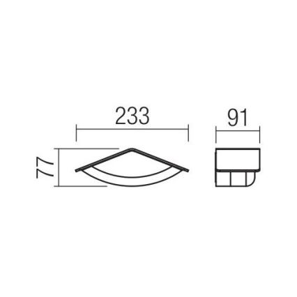 Redo 90002 - LED Екстериорна Стенна лампа CHALET 1xLED/8W/230V IP54