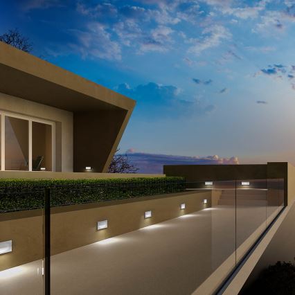 Redo 90009 - LED външно ориентиращо осветително тяло TAMPA LED/11W/230V IP54 бяло