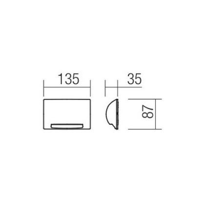 Redo 90009 - LED външно ориентиращо осветително тяло TAMPA LED/11W/230V IP54 бяло
