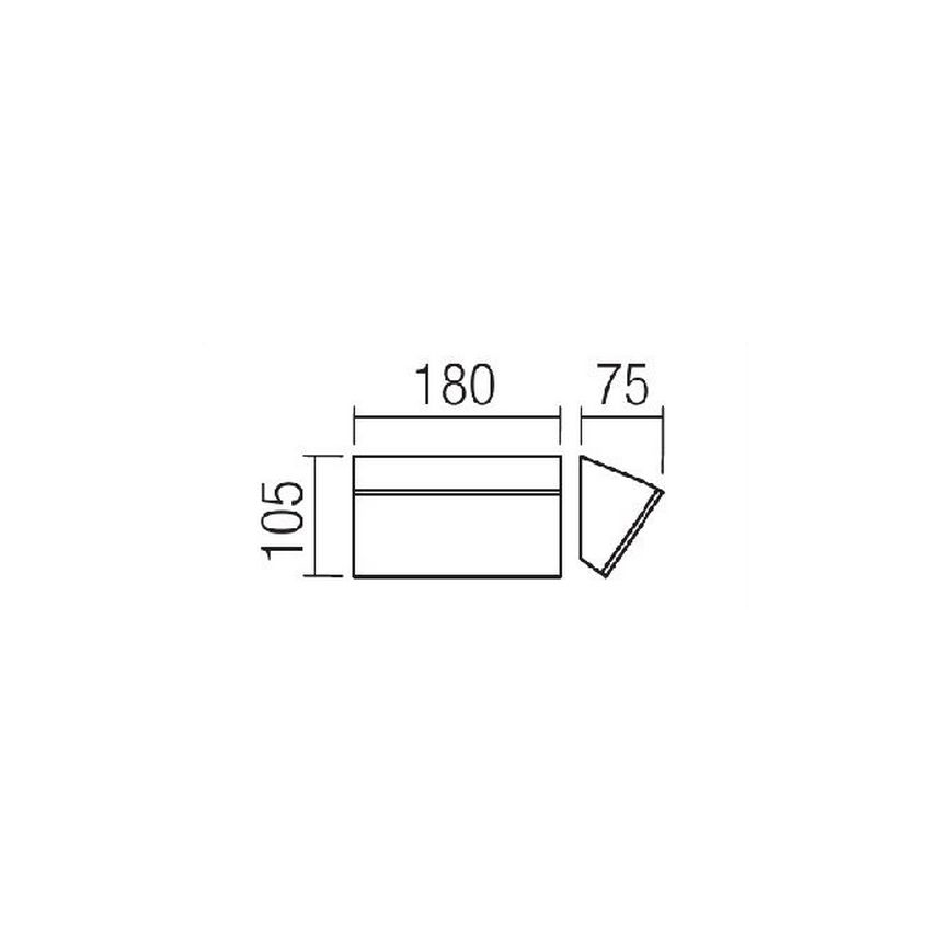 Redo 90015 - Външна LED лампа за стена TOKYO LED/12W/230V IP54